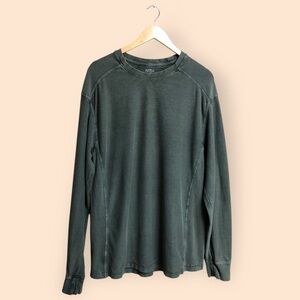 Red Head Brand Co. Army Green Cotton Long Sleeved Knit Shirt Bass Pro MENS Large